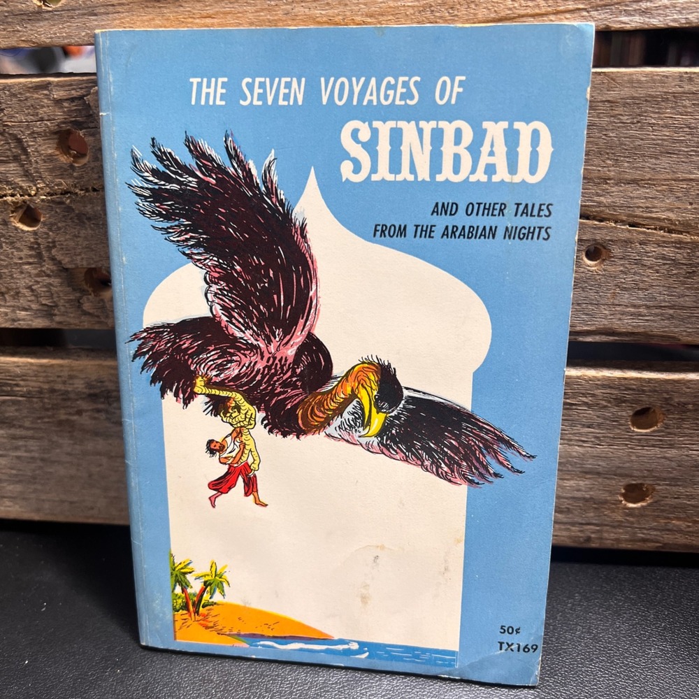 Vintage 1968 Seven Voyages of Sinbad Scholastic Paperback TX169 Arabian Nights
